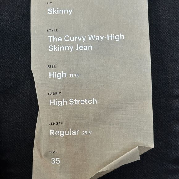 New Everlane The Curvy Way-High Rise Skinny Jean Organic Cotton Women's 35R NWT - Picture 8 of 11